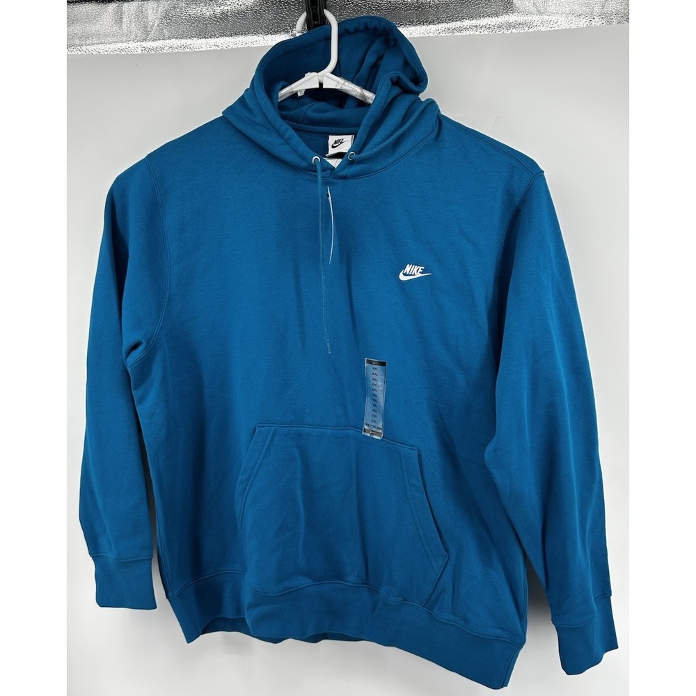 Nike Long Sleeve Hoodie Pullover Sweatshirt Blue Men's Size 2XL NWT